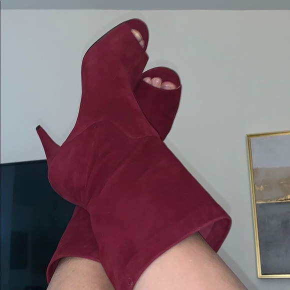 Maroon Michael Kors Ankle Booties - Picture 2 of 8